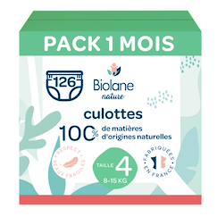 Puériculture-Pack 1 mois couches-culottes taille 4 (8 à 15 kg) - 126 couches