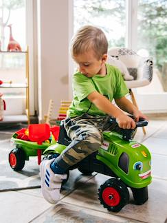 -Porteur tracteur avec remorque, pelle et râteau