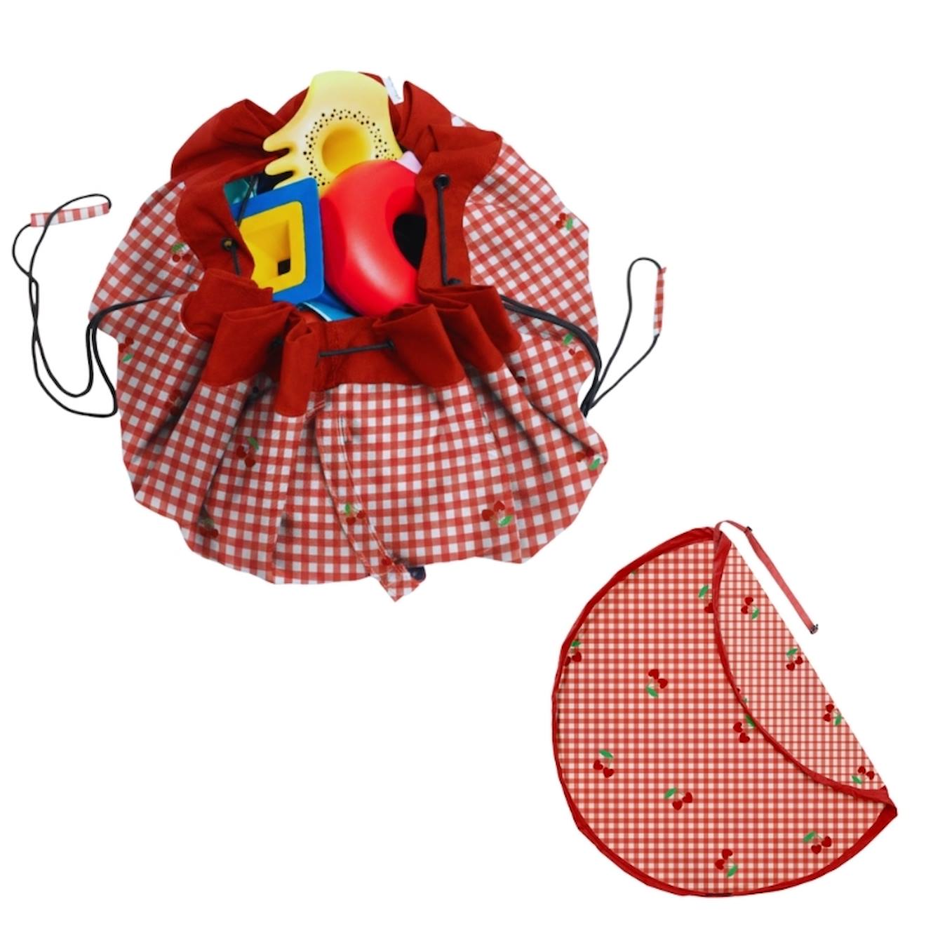 Play&go - Tapis De Jeu & Sac À Jouets Outdoor - Pic Nic Red & Beige