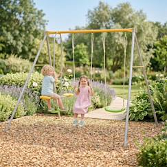 Jouet-Portique balançoire métal 1,90 m agility brioso - 4 enfants