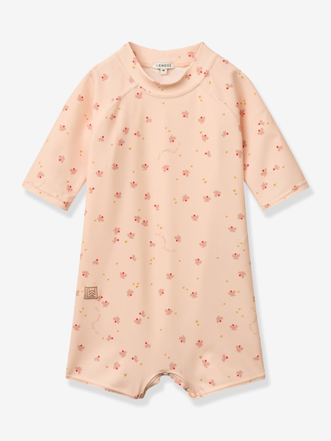 Combinaison de bain bébé rose