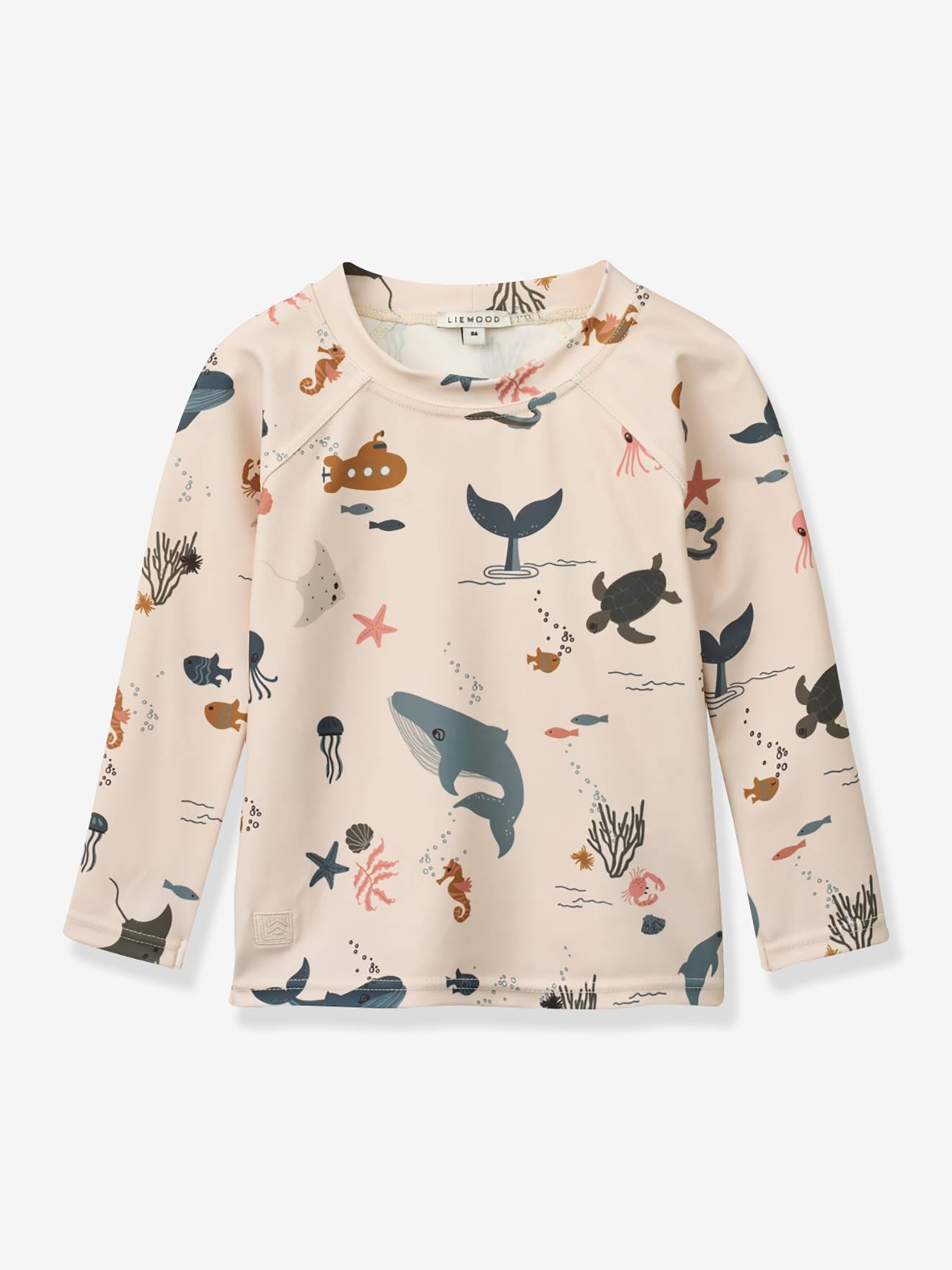 T-shirt de bain manches longues beige T-shirt de bain manches longues beige