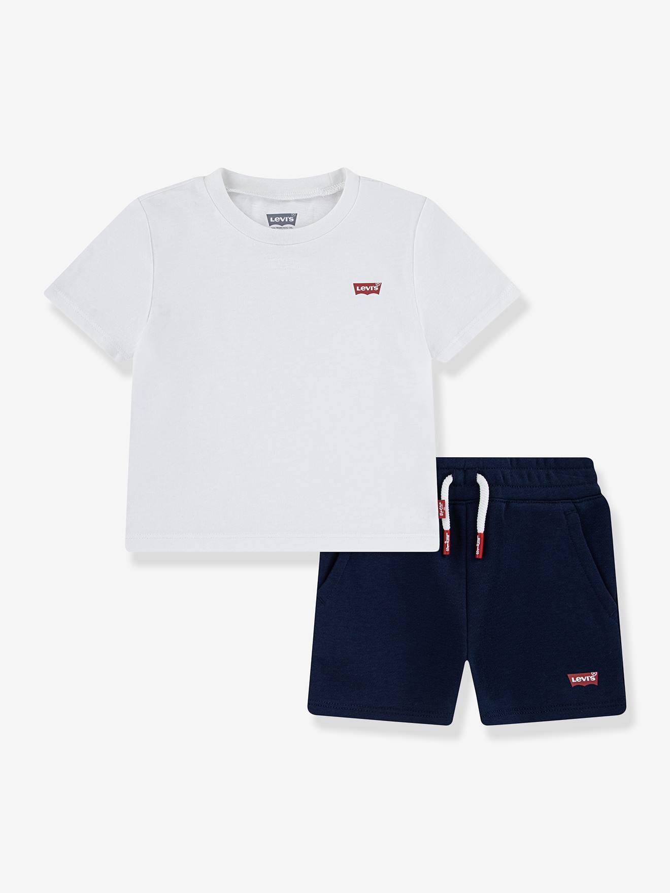 Ensemble Tee-shirt + Short Batwing Levi's Blanc