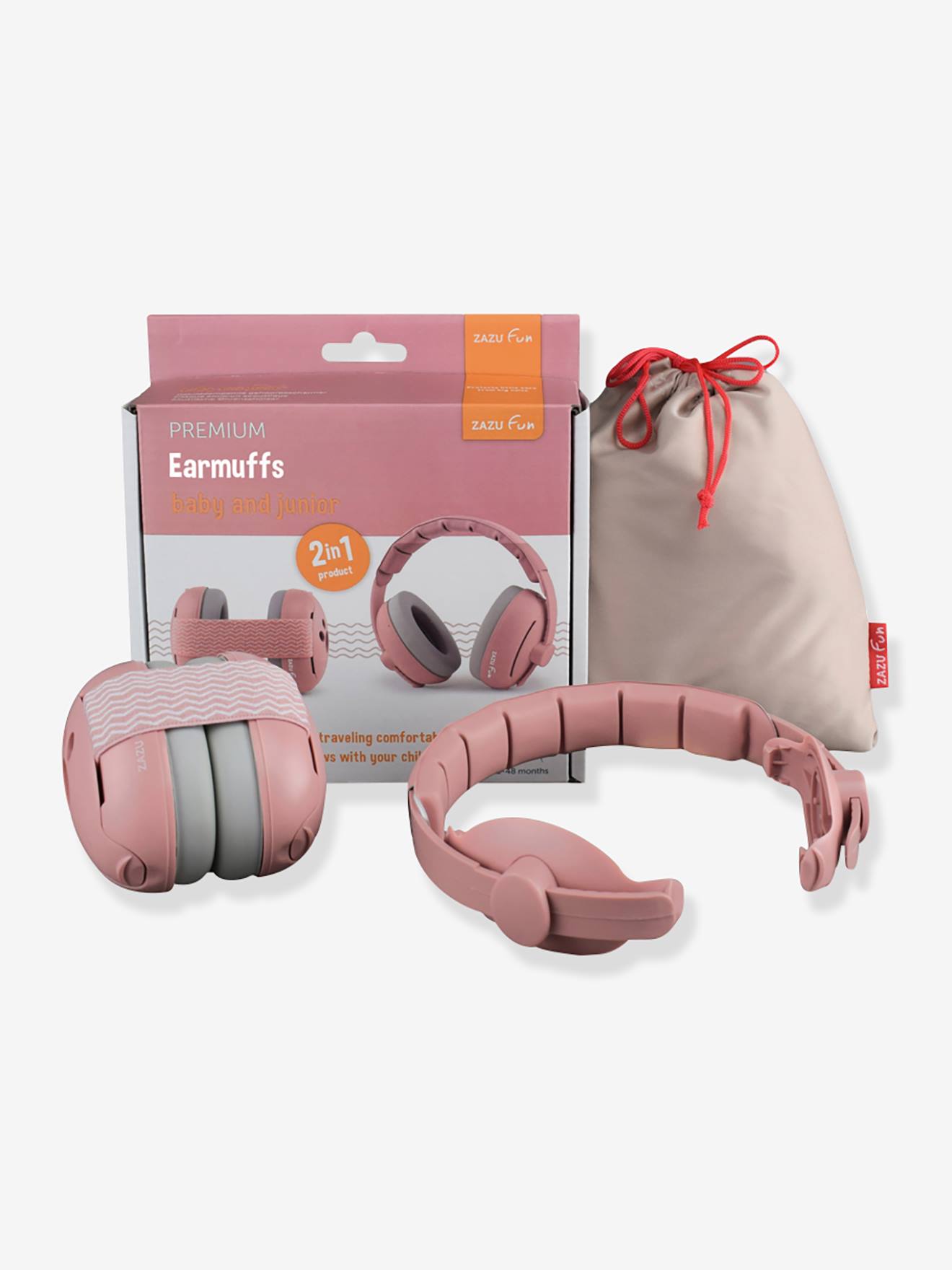 Casque antibruit évolutif rose