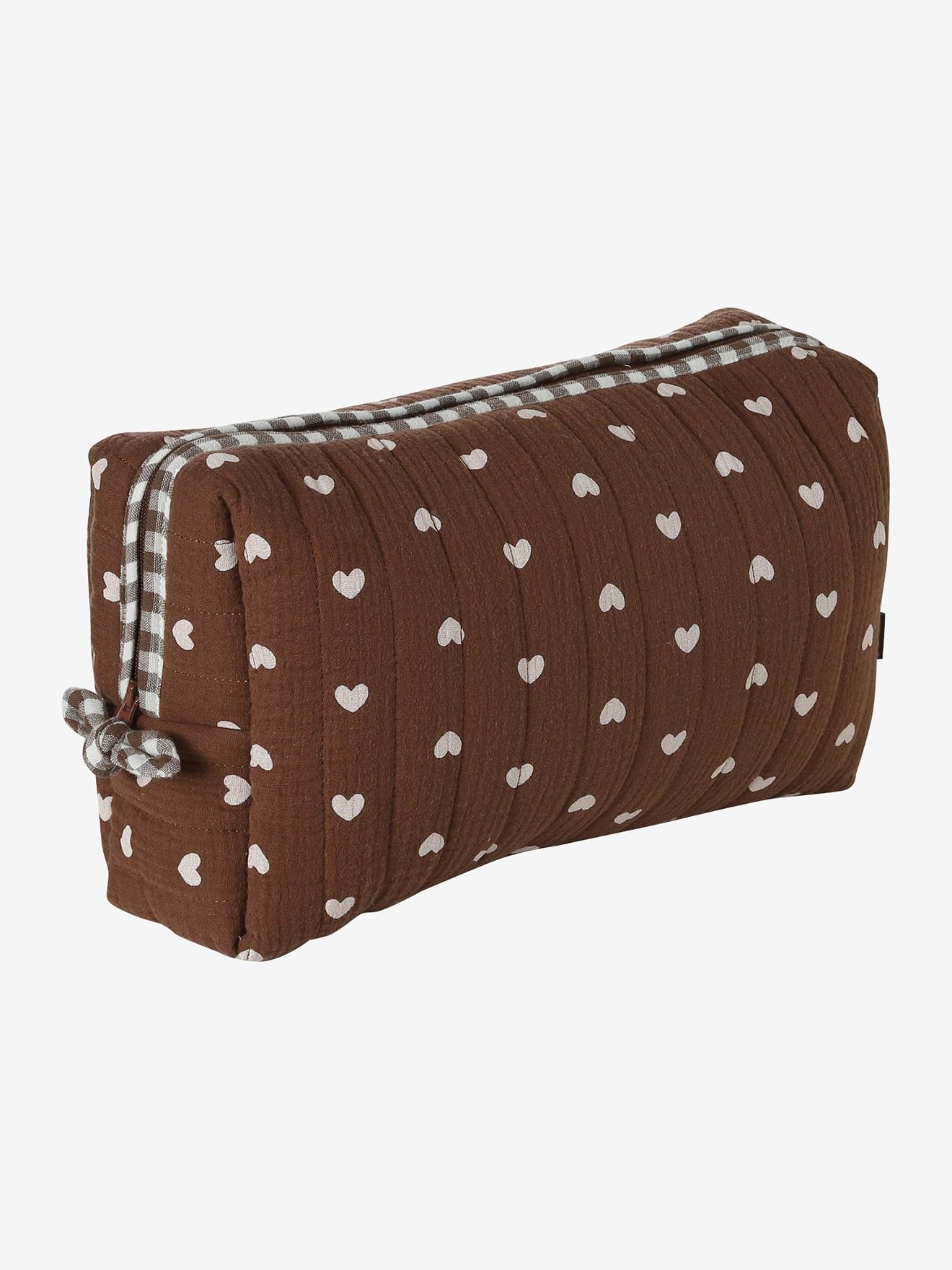Trousse toilette Mama gaze coton noisette (Vertbaudet) - Image 1