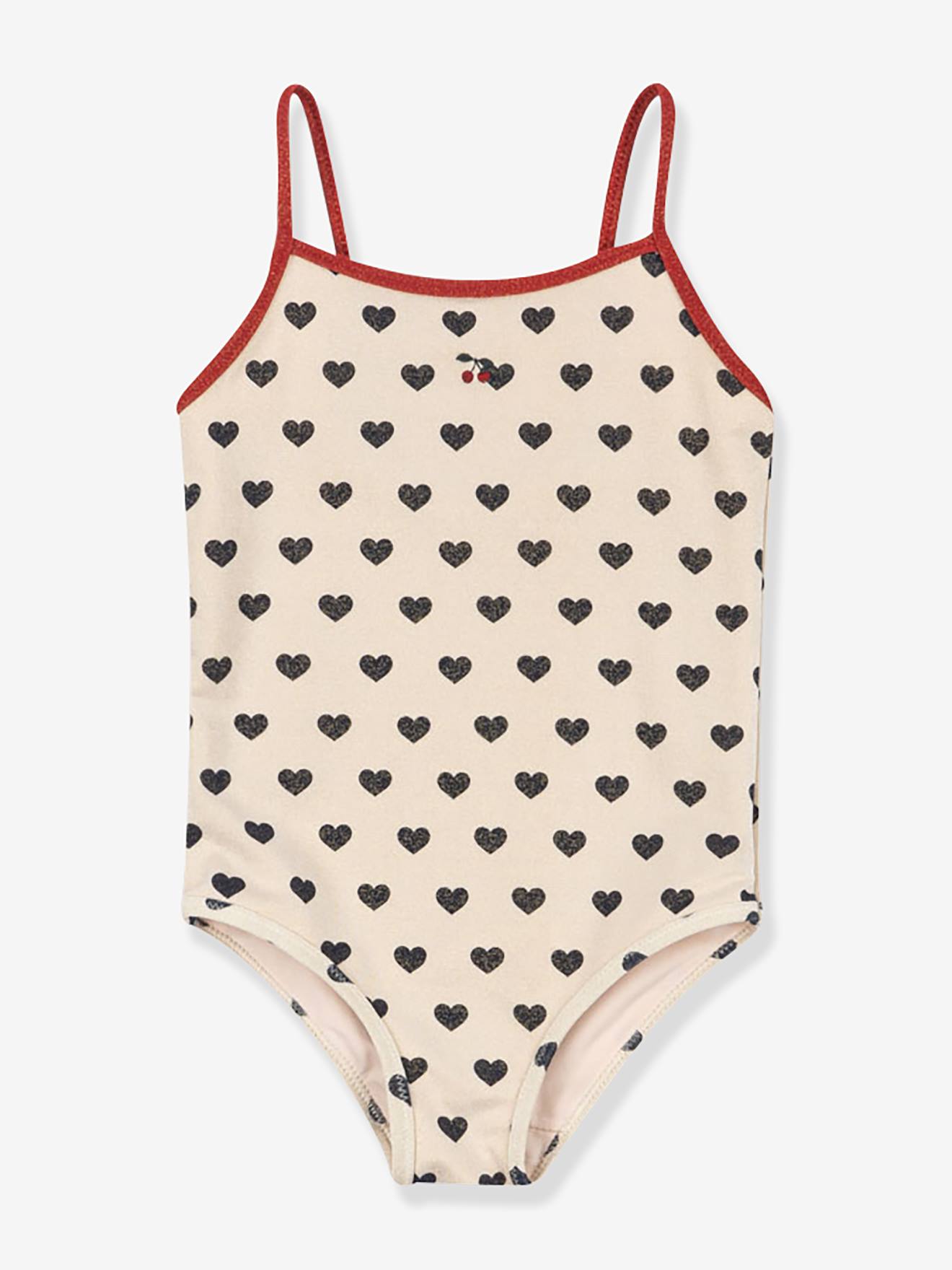 Maillot de bain 1 pièce fille marine
