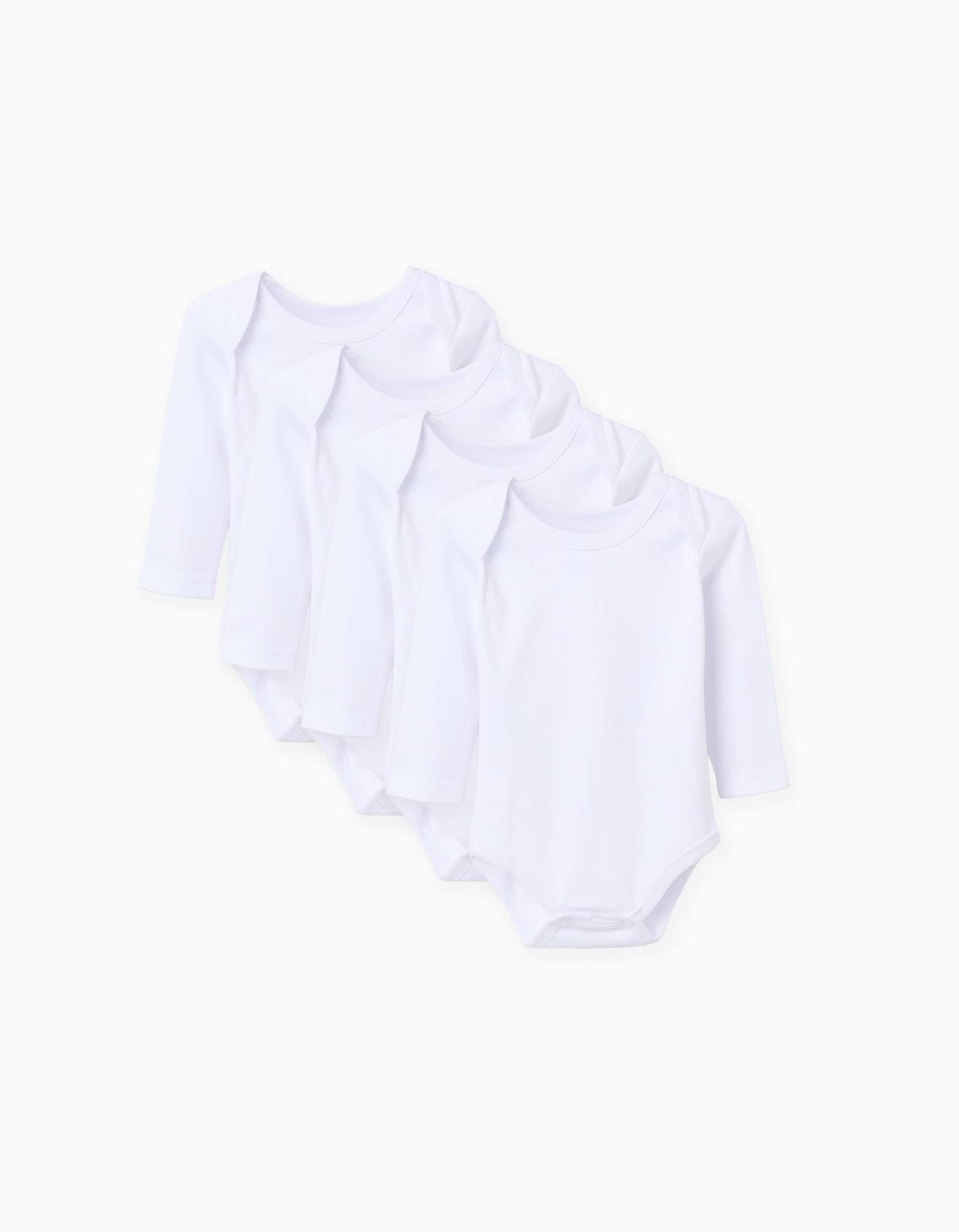 Lot De 4 Bodies En Coton Emmanchures Us Blanc 23 €