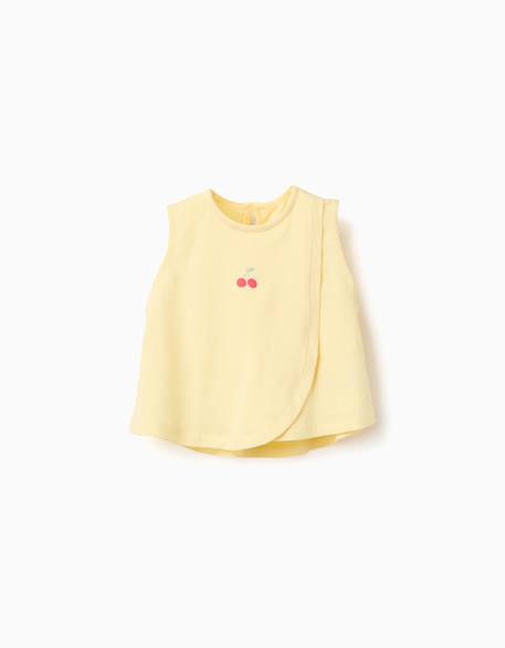 Bébé-Débardeur en coton avec imprimé cerise