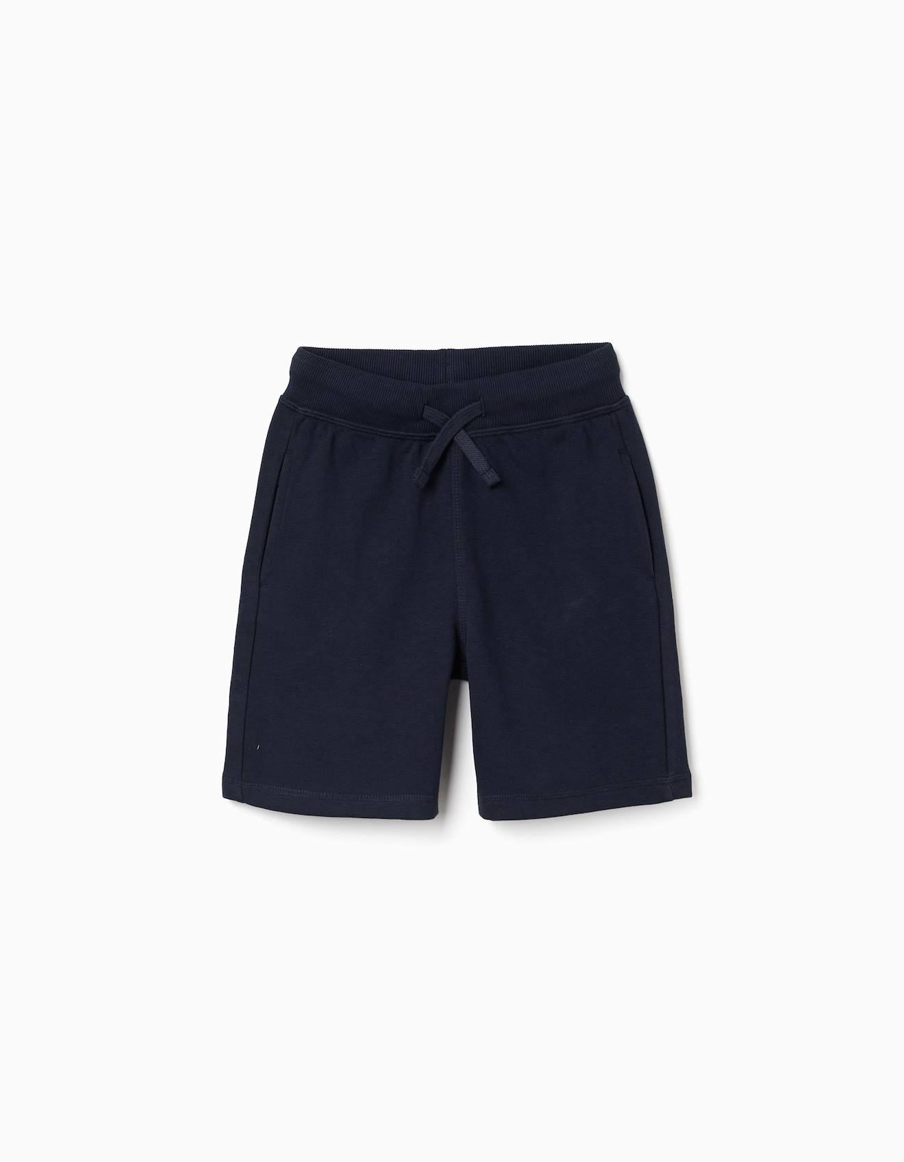 Short En Molleton Avec Cordon De Serrage Et Poches Latrales Bleu Fonc 15 €