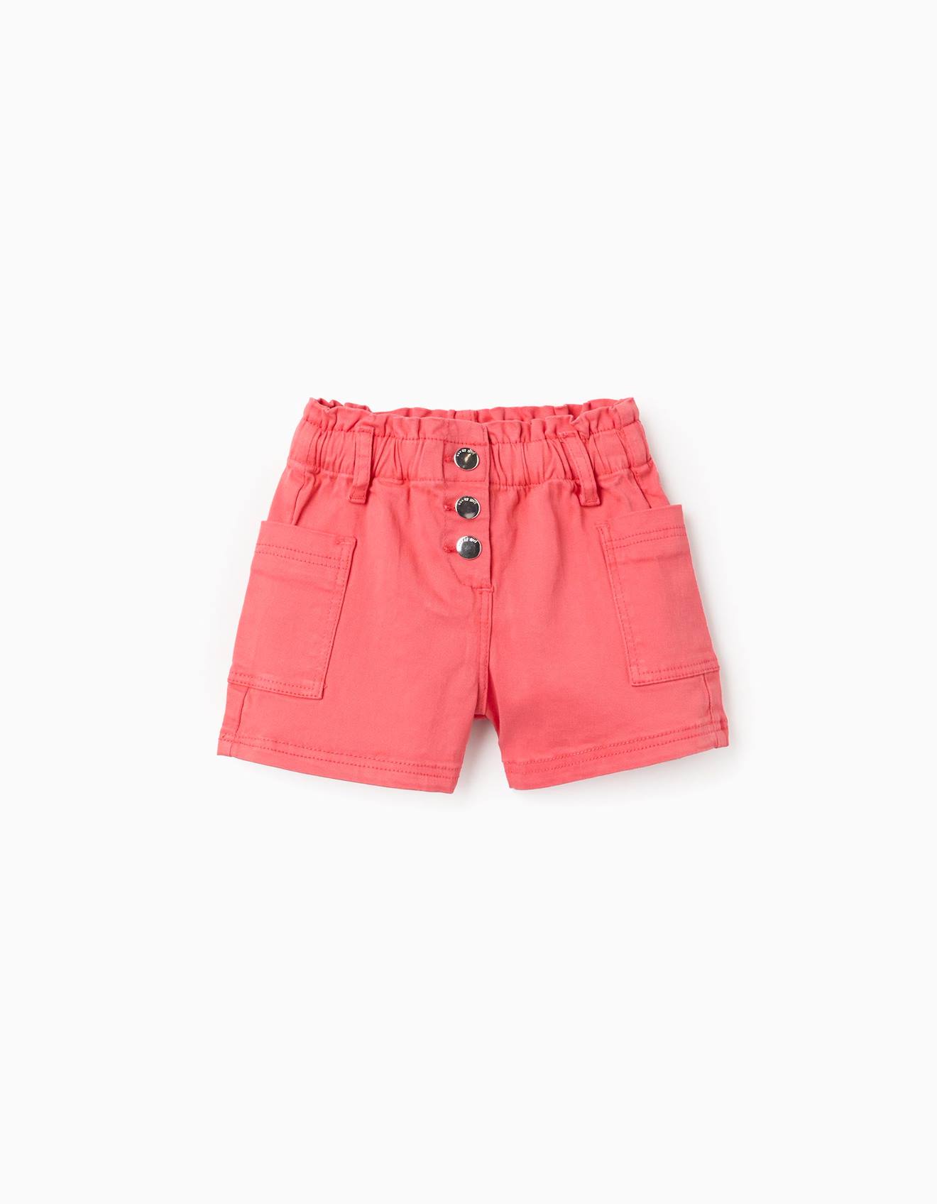 Short En Serg Avec Poches Cargo Et Taille lastique Rose 14 €