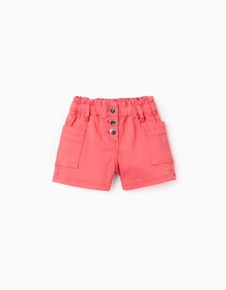 Bébé-Short-Short en sergé avec poches cargo et taille élastique