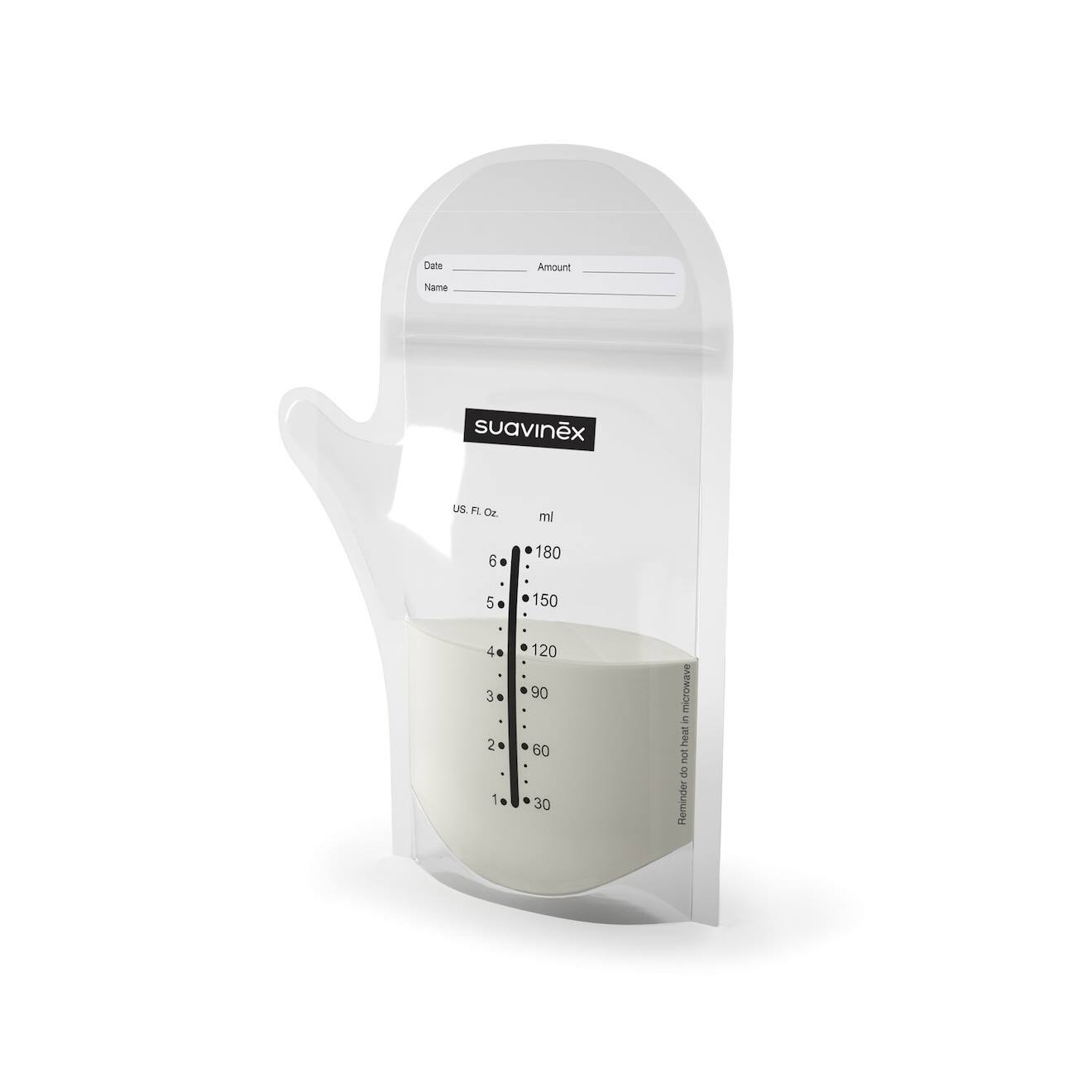 Sachets Conservation Pour Lait Maternel Avec Fermeture Zip Transparent (Suavinex) - Image 1