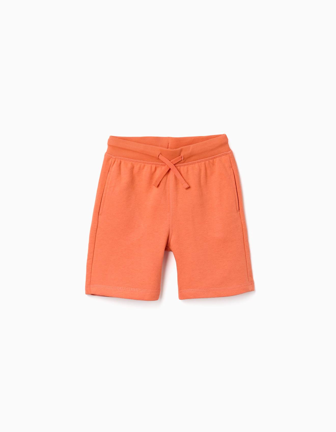 Short En Molleton Avec Cordon De Serrage Et Poches Latrales Orange Sombre 12 €