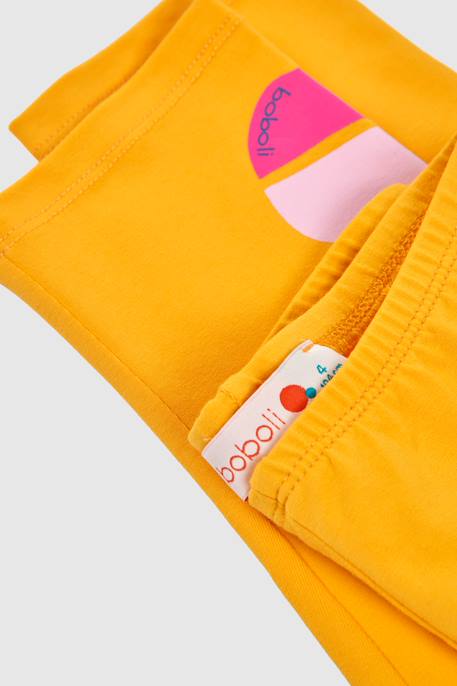 Leggings capri coton Jaune 3 - vertbaudet enfant 