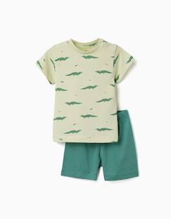 Bébé-Pyjama, surpyjama-Pyjama en coton à manches courtes et motif alligator
