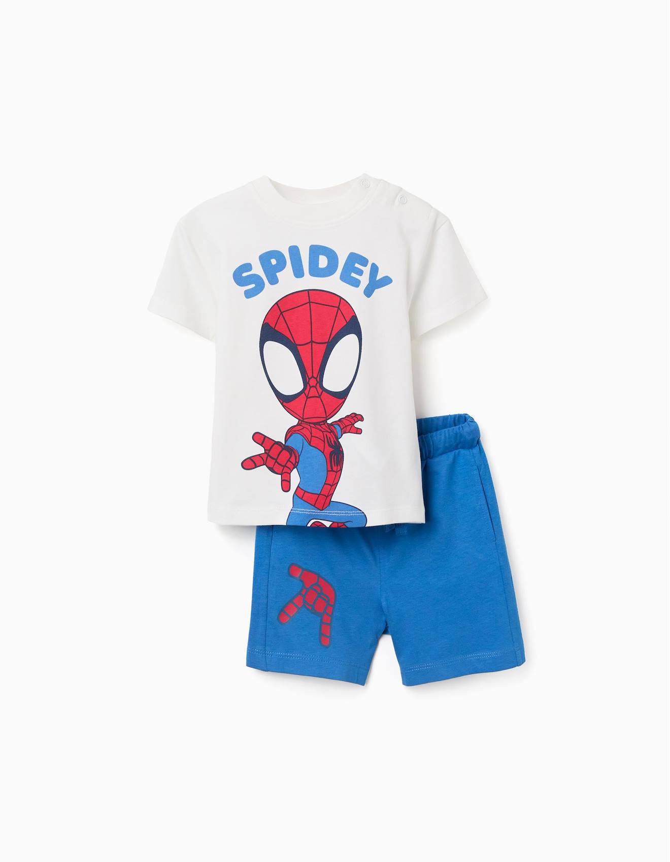 T-shirt En Coton Et Short Avec Imprim Spidey Bleu 15 €