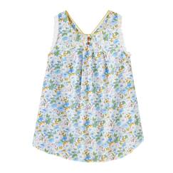 -Blouse  fleurie   à bretelles croisées  anaïs