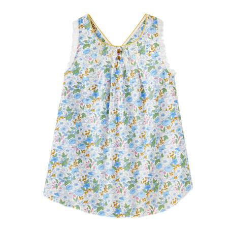 Fille-Chemise, blouse, tunique-Blouse  fleurie   à bretelles croisées  anaïs