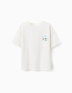 Garçon-T-shirt, polo, sous-pull-T-shirt en coton avec imprimés colorés de plage