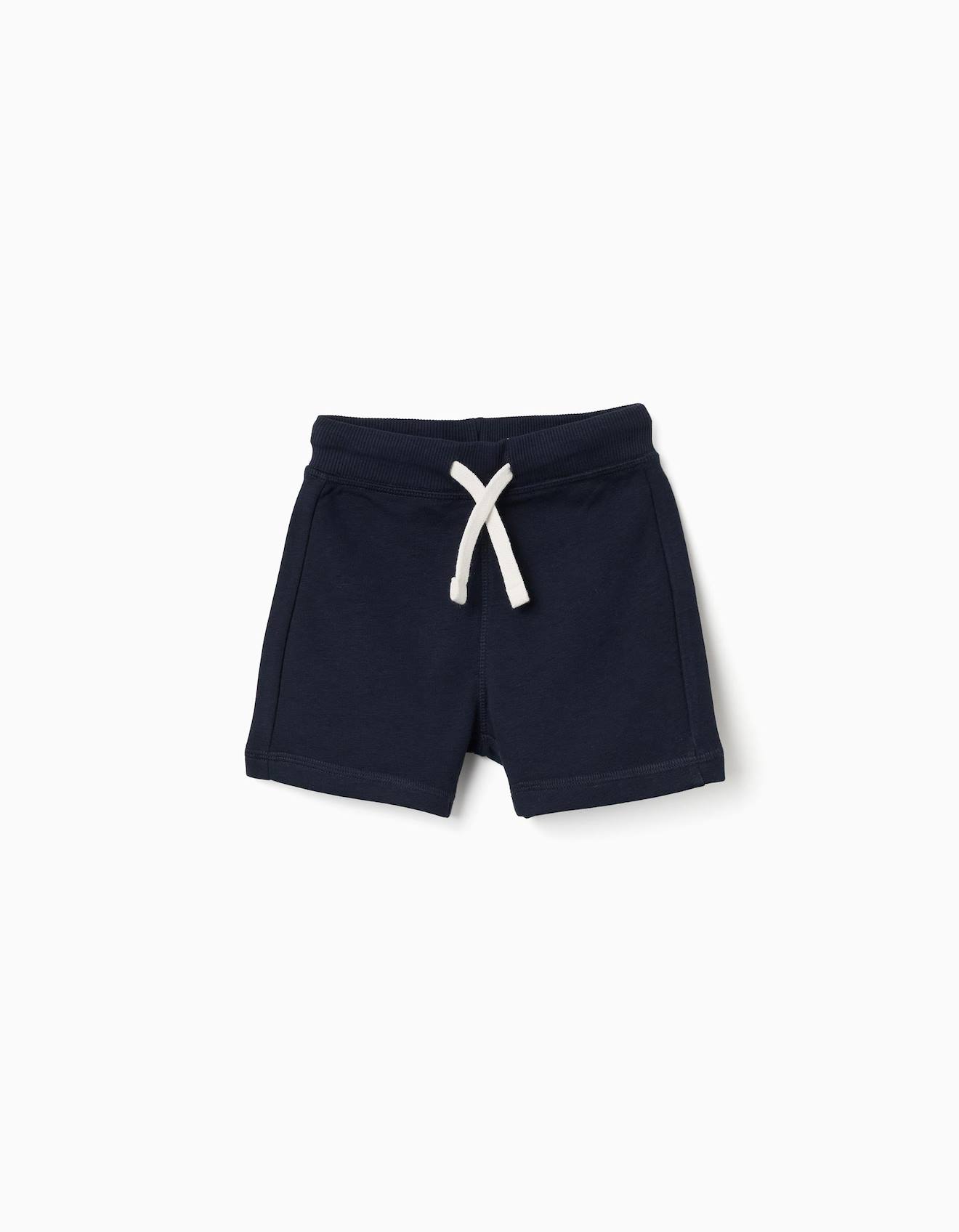 Short En Molleton Avec Cordon De Serrage Bleu Foncé Short En Molleton Avec Cordon De Serrage Bleu Foncé