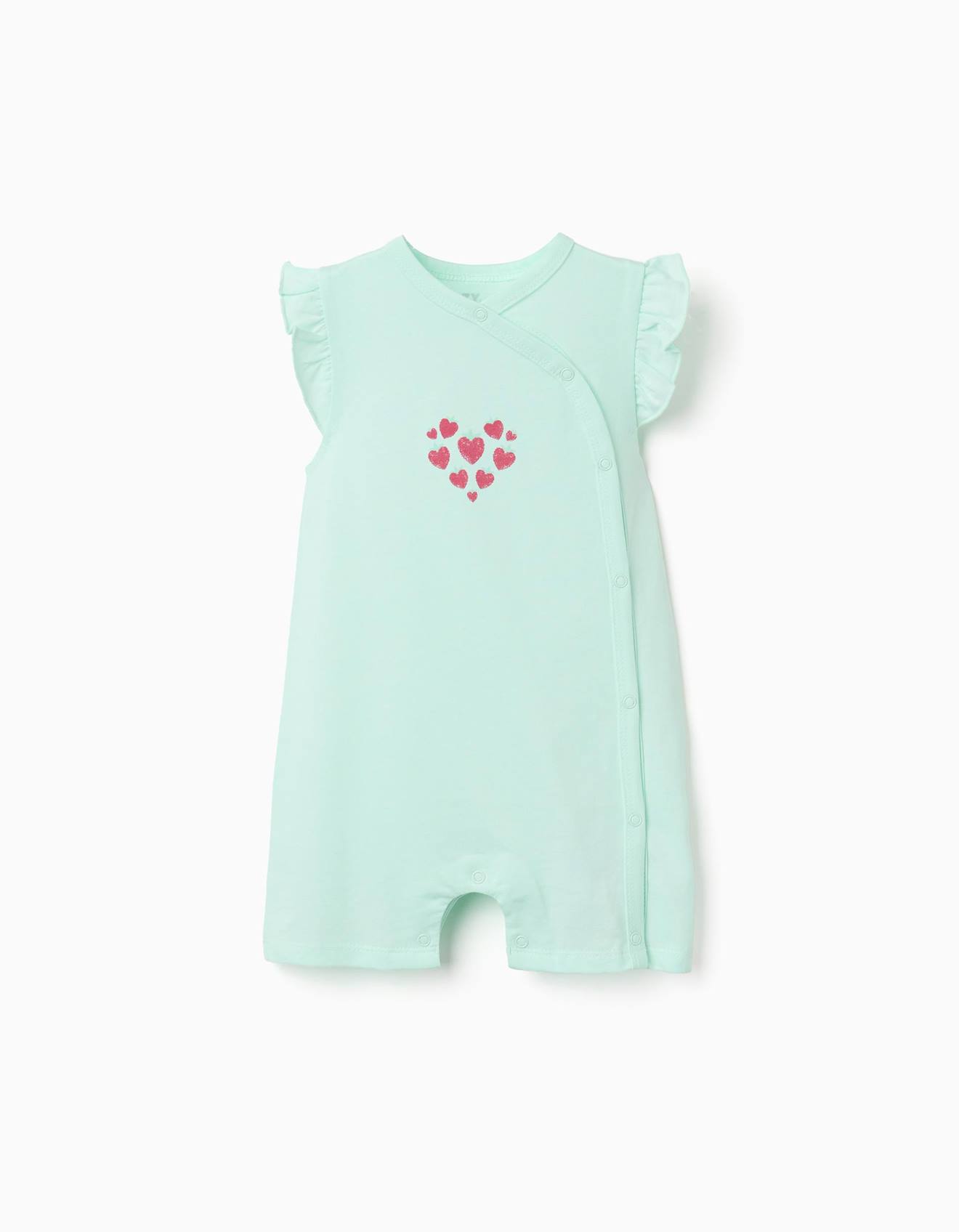 Combishort En Coton Avec Imprim Cur Bleu Clair 15 €
