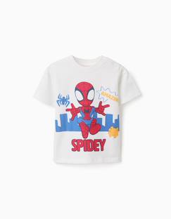 -T-shirt en coton avec imprimé spidey