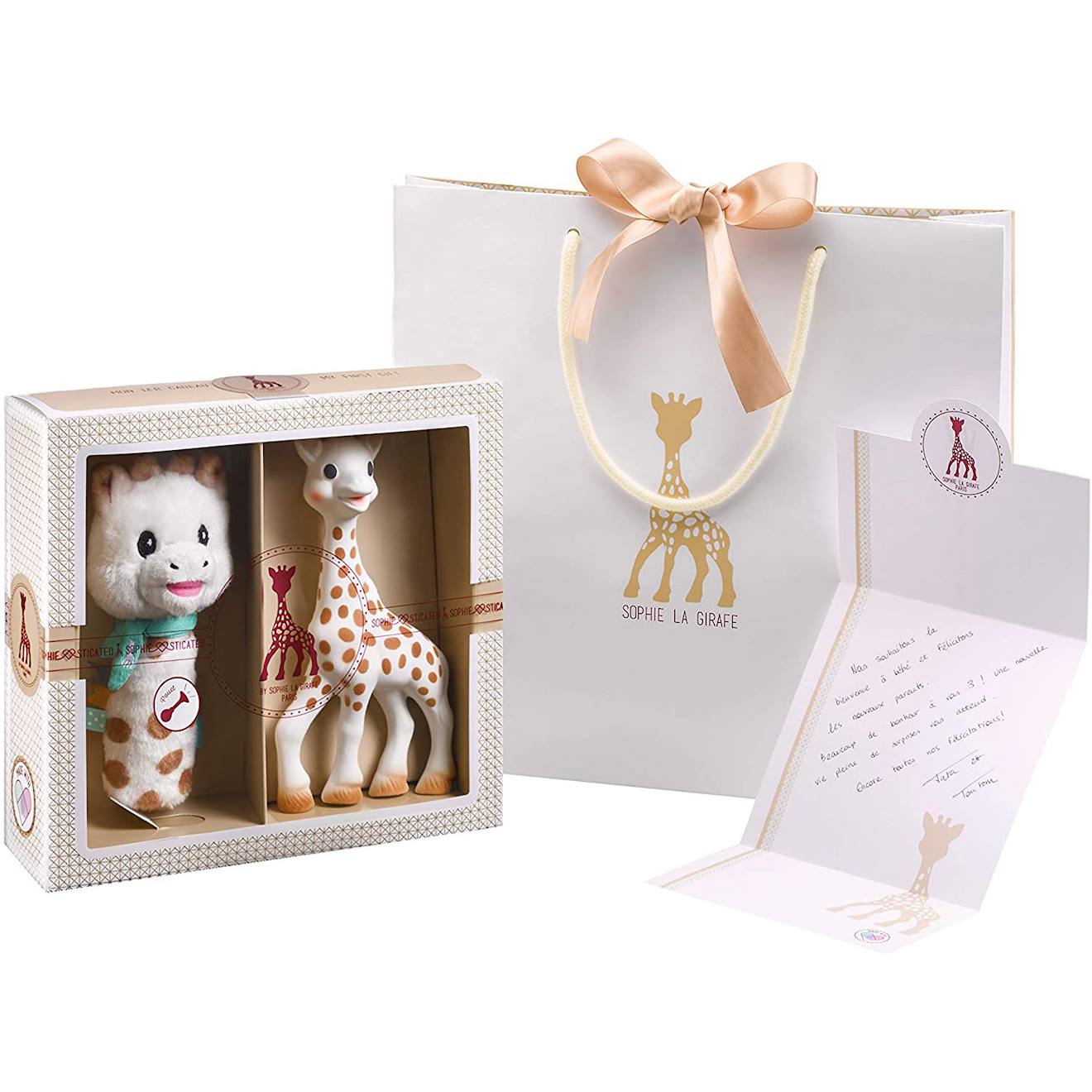 Coffret Cadeau Naissance Beige, Marron
