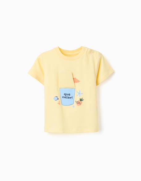 Bébé-T-shirt en coton avec imprimé poisson 3d