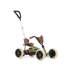 Jouet-Jeux de plein air-Sports de glisse et à roues-Kart à pédales pour enfants, 2+ ans, buzzy retro 2-in-1 vert