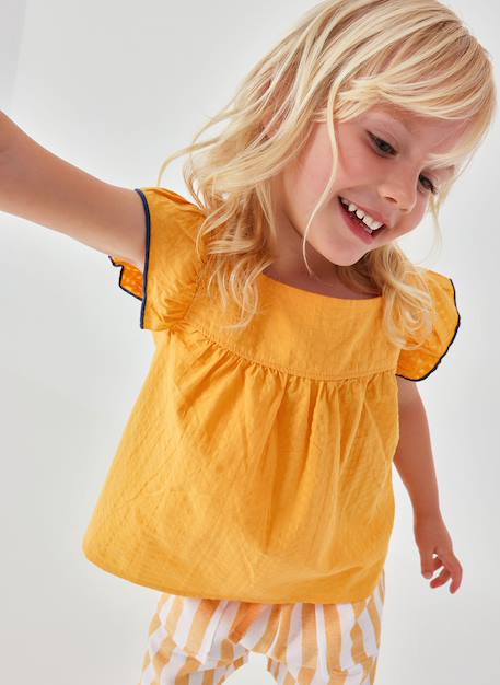 Blouse fille popeline  - vertbaudet enfant