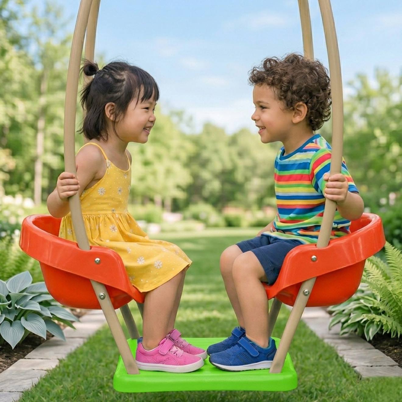 Nacelle Cocoon Pour Portique Balançoire 2,50 M Pour Enfants Orange