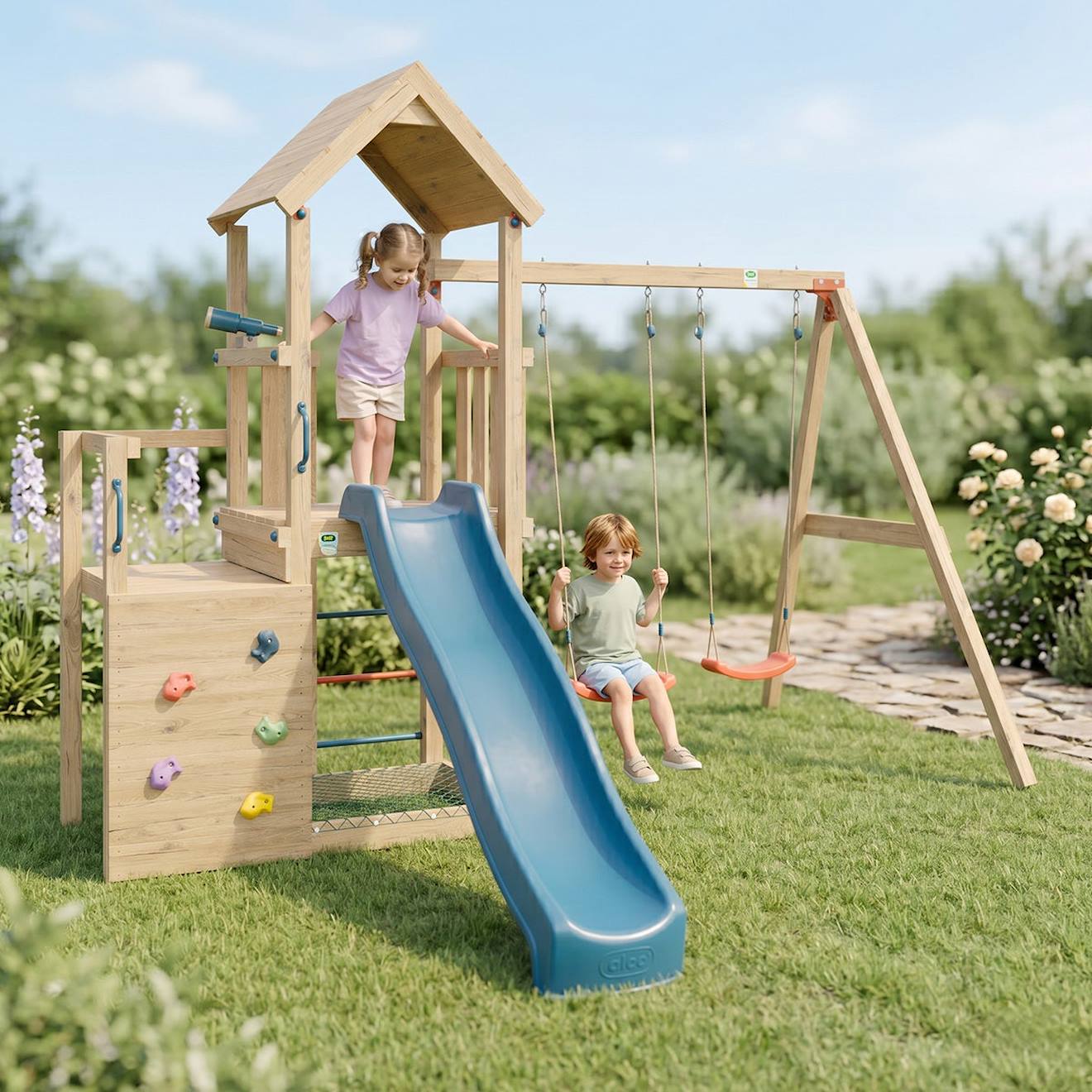 Aire De Jeux En Bois Ultra Xplorer 2 Bois