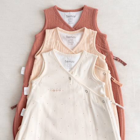 Gigoteuse sans manches été  - tog 0.5 jersey Art deco+Dots ecru+Flamingo+Heidi carmin+Heidi ocre+Heidi opalin+Mario turquoise+Mini lunar+Mini pudding+Mini stone+Mix grey+Piuma moka+Stars ecru+Wouff noisette+Wouff spinach 9 - vertbaudet enfant 