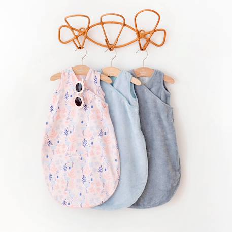 Gigoteuse sans manches été  - tog 0.5 jersey Art deco+Dots ecru+Flamingo+Heidi carmin+Heidi ocre+Heidi opalin+Mario turquoise+Mini lunar+Mini pudding+Mini stone+Mix grey+Piuma moka+Stars ecru+Wouff noisette+Wouff spinach 14 - vertbaudet enfant 