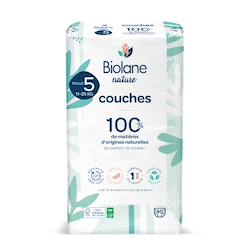 -Couches écologiques taille 5 (11 à 25 kg) - 40 couches