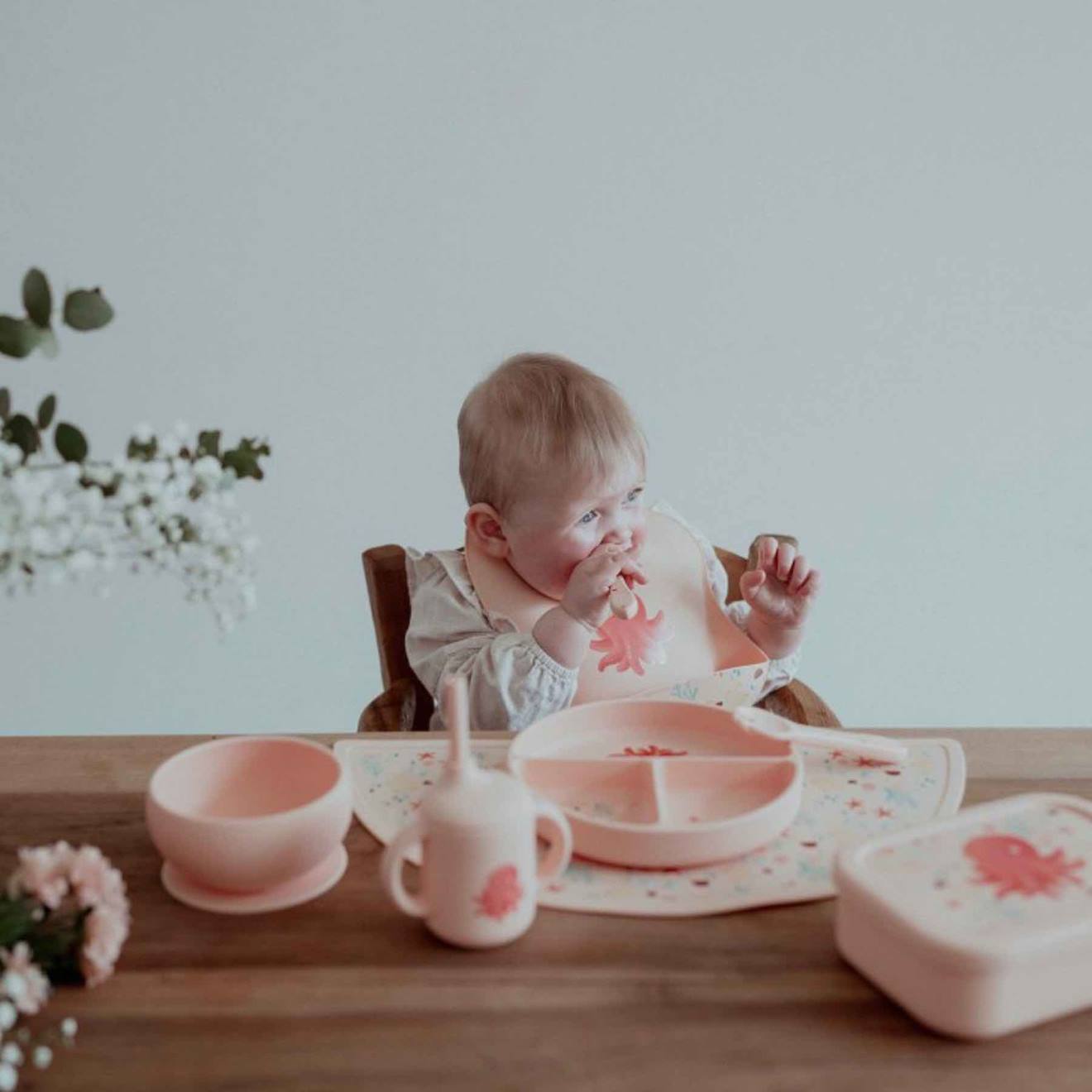 Couverts En Silicone Slurpy La Pieuvre Rose (Sassi) - Image 2