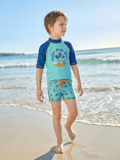 Garçon-Ensemble de bain garçon T-shirt anti-UV + short