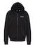 Sweatshirt zippé à capuche Bleu jean+Noir 4 - vertbaudet enfant 