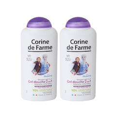-Lot de 2 gels douche enfant Reine des Neiges 2 corps et cheveux parfum fraise