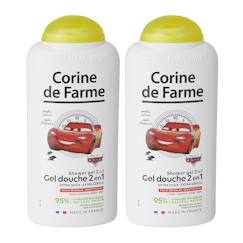 Puériculture-Lot de 2 gels douche Cars 2en1 corps & cheveux
