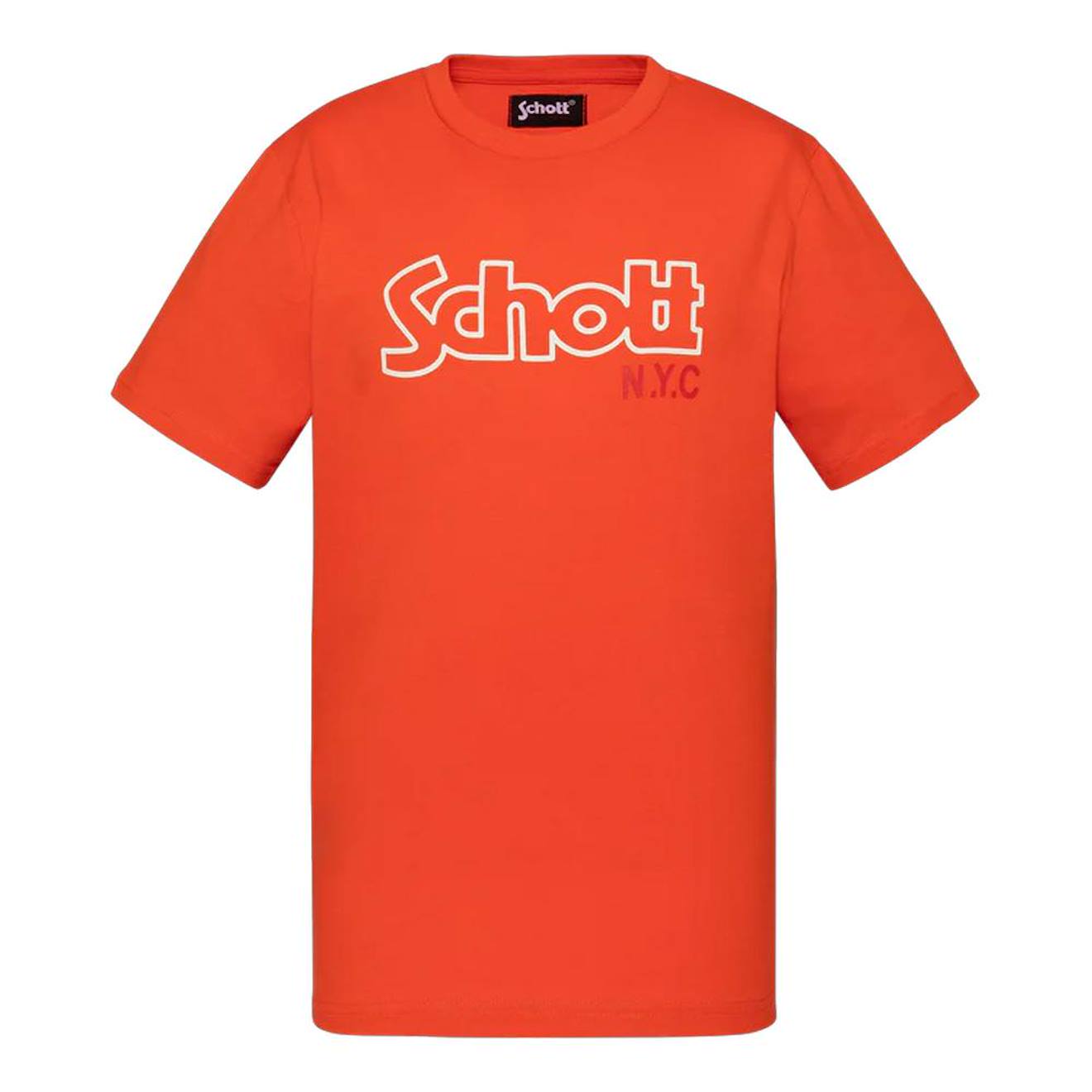 T-shirt Imprimé À Manches Courtes Orange