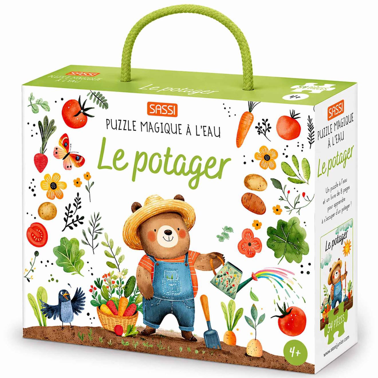 Puzzle Magique À L'eau Enfant 54 Pièces Coloriage Réutilisable Le Potager