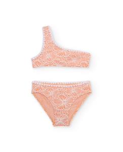 -Bikini fille en maille avec imprimé en relief