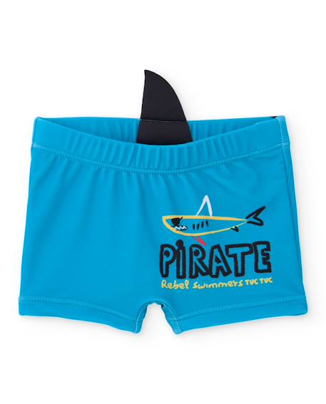 Maillot de bain pour garçon en maille avec détail en relief  - vertbaudet enfant