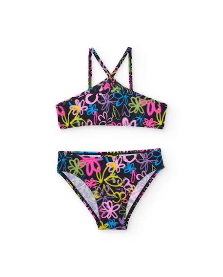 Bikini fille en maille de style graffiti  - vertbaudet enfant