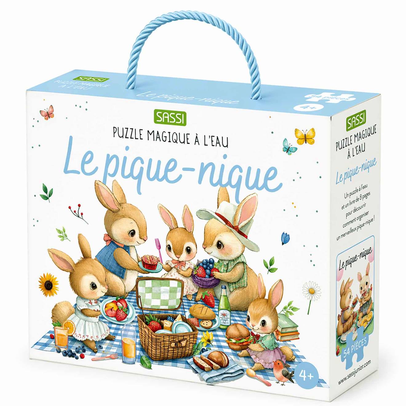 Puzzle Magique À L'eau Enfant 54 Pièces Coloriage Réutilisable Le Pique-nique
