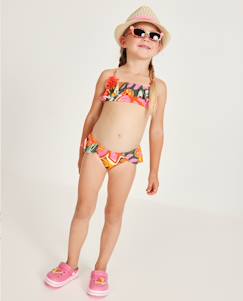 Bikini fille en maille avec détail floral en relief  - vertbaudet enfant