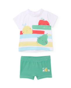 -Maillot de bain en tricot pour bébé avec motif fruits