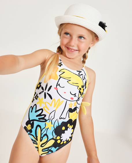 Bébé-Maillot de bain pour fille en maille avec détail sur le côté
