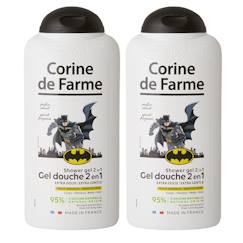 Puériculture-Lot de 2 gels douche Batman 2 en 1 corps & cheveux